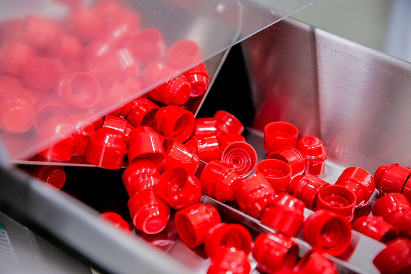 Services-MedInject close up of red caps